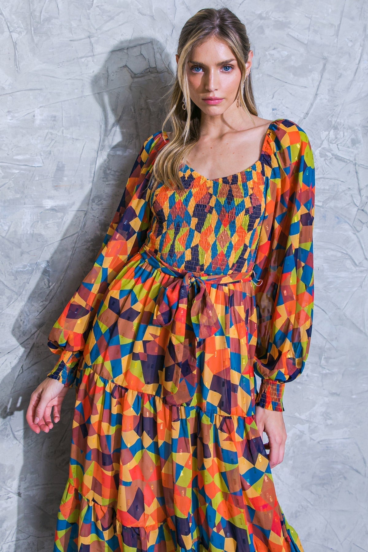 NOTHING WAS THE SAME WOVEN MIDI DRESS Flying Tomato