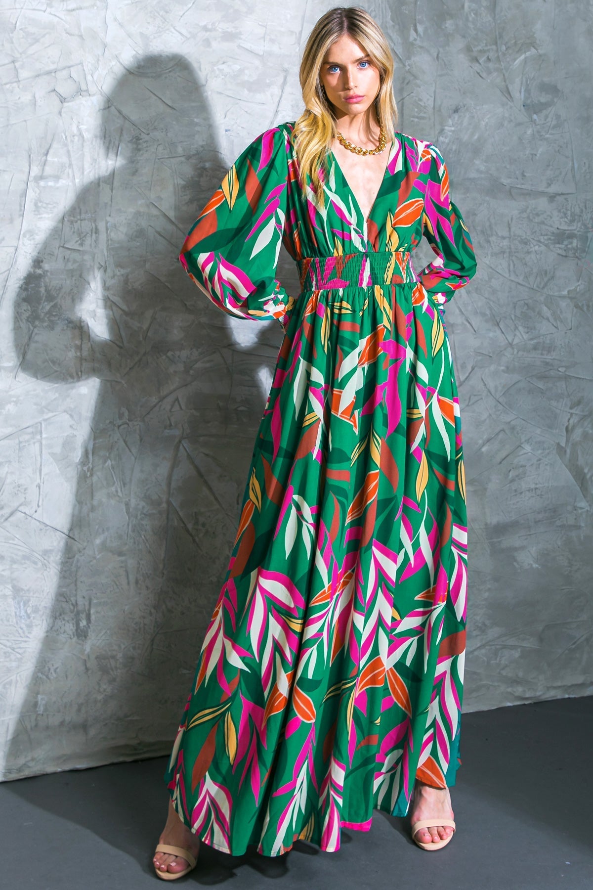 GONE COASTAL WOVEN MAXI DRESS Flying Tomato