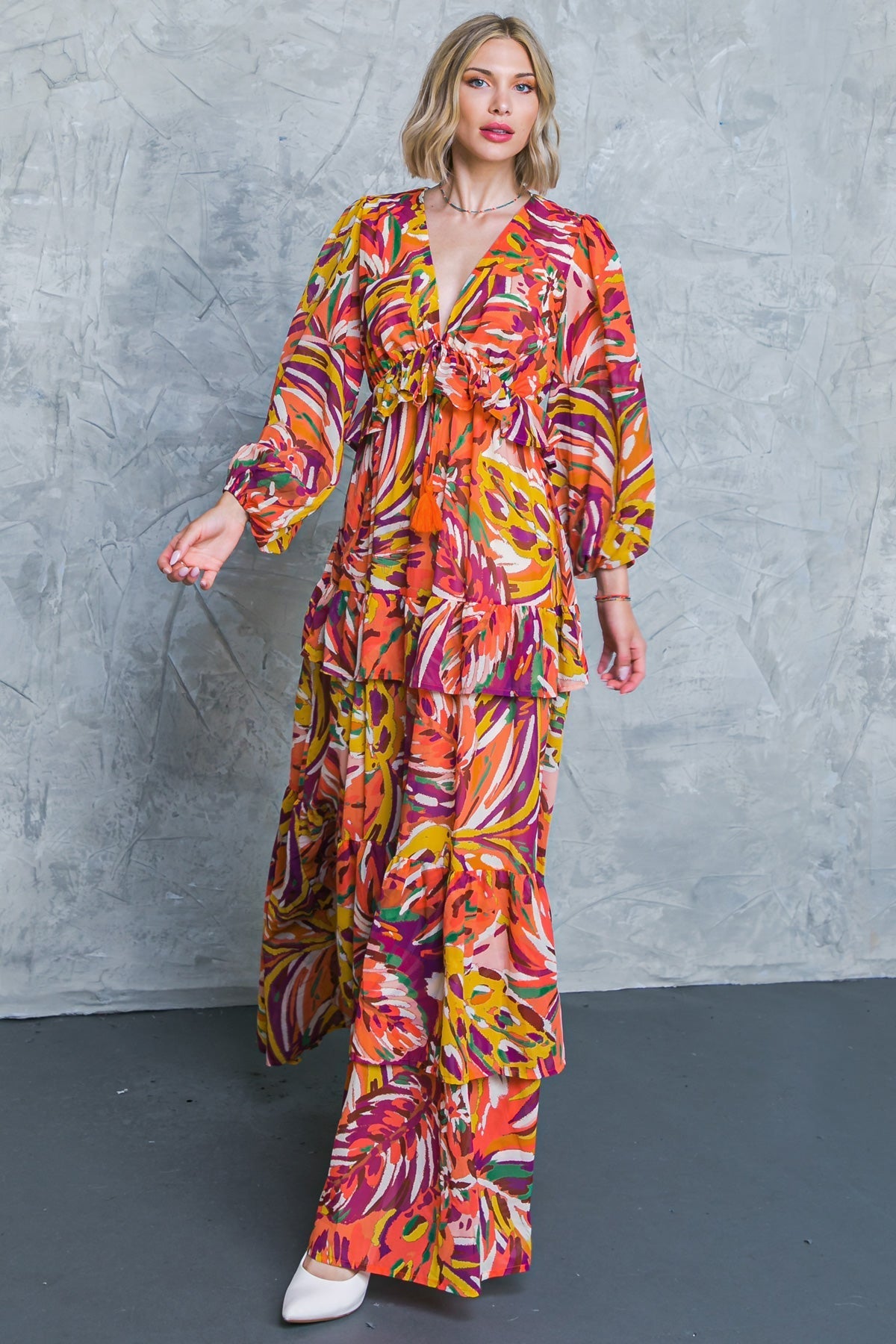 WONDERFUL SOUL WOVEN MAXI DRESS Flying Tomato