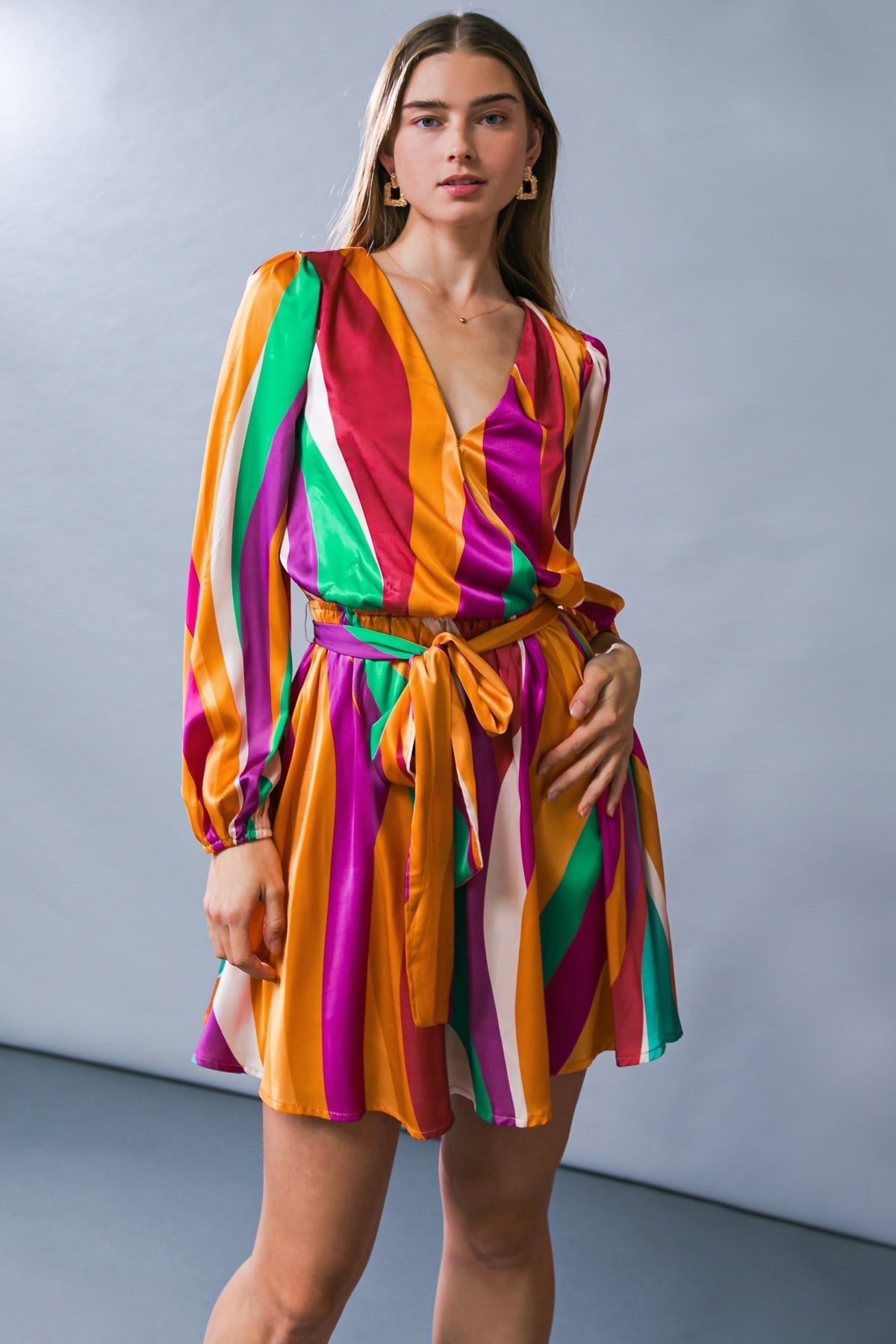 ADORABLE INTENTIONS WOVEN MINI DRESS Flying Tomato