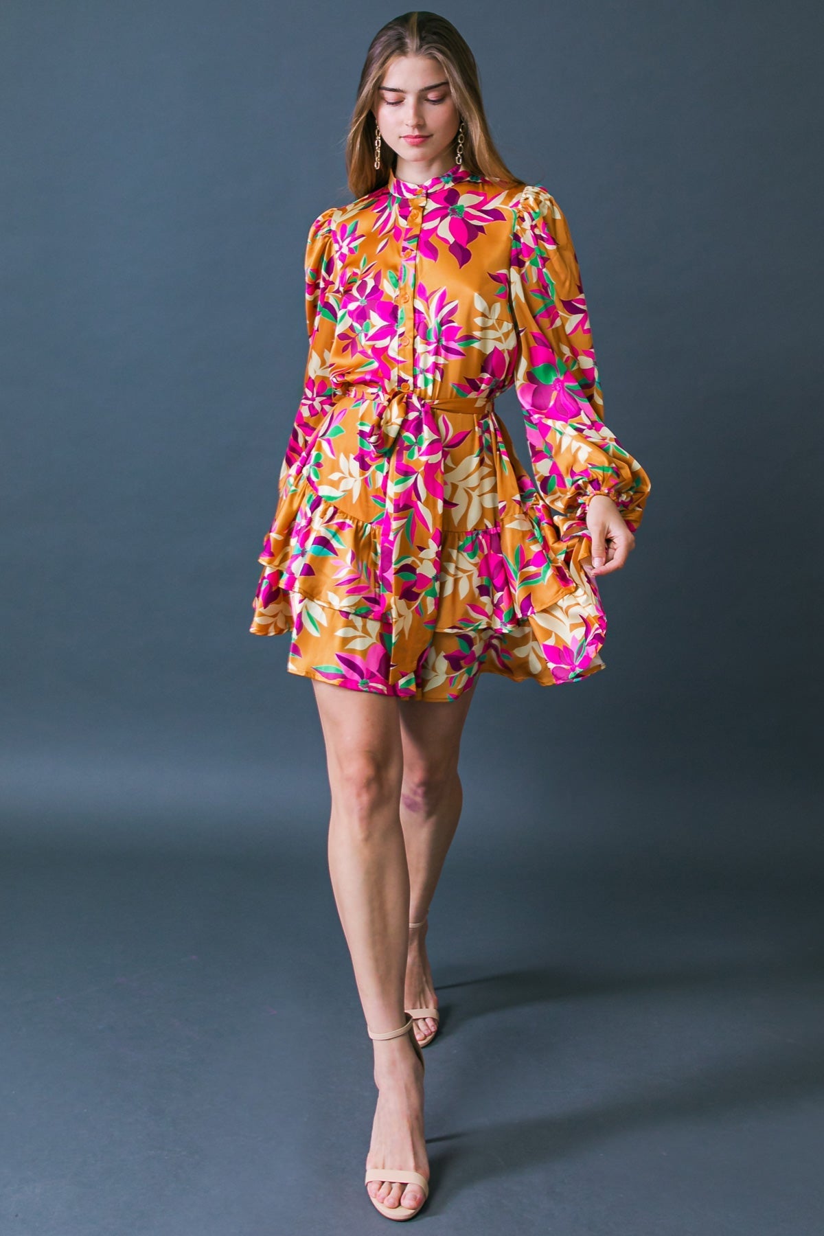 JUST BELIEVE IN ME WOVEN MINI DRESS Flying Tomato