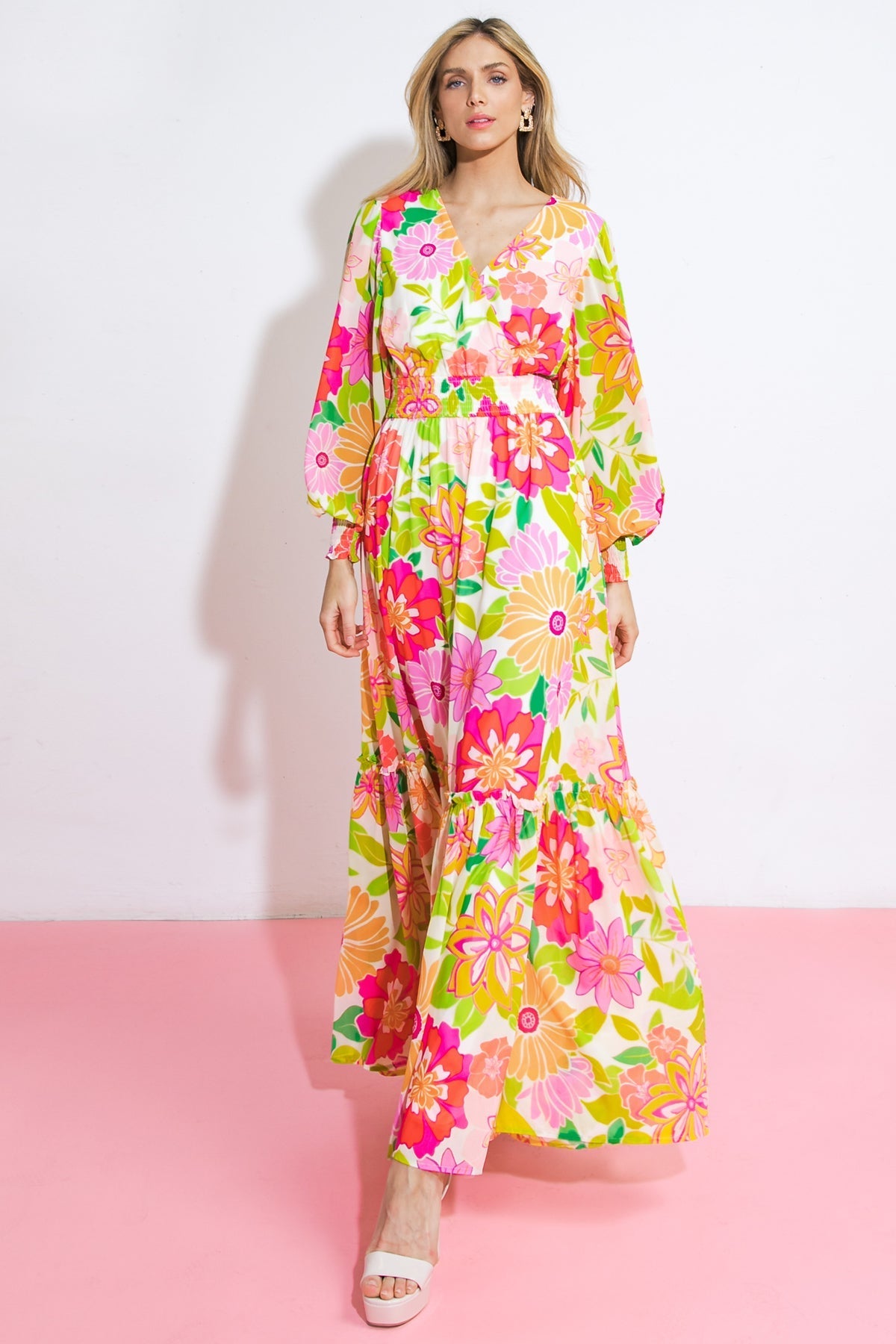 HEADING UPTOWN WOVEN MAXI DRESS Flying Tomato