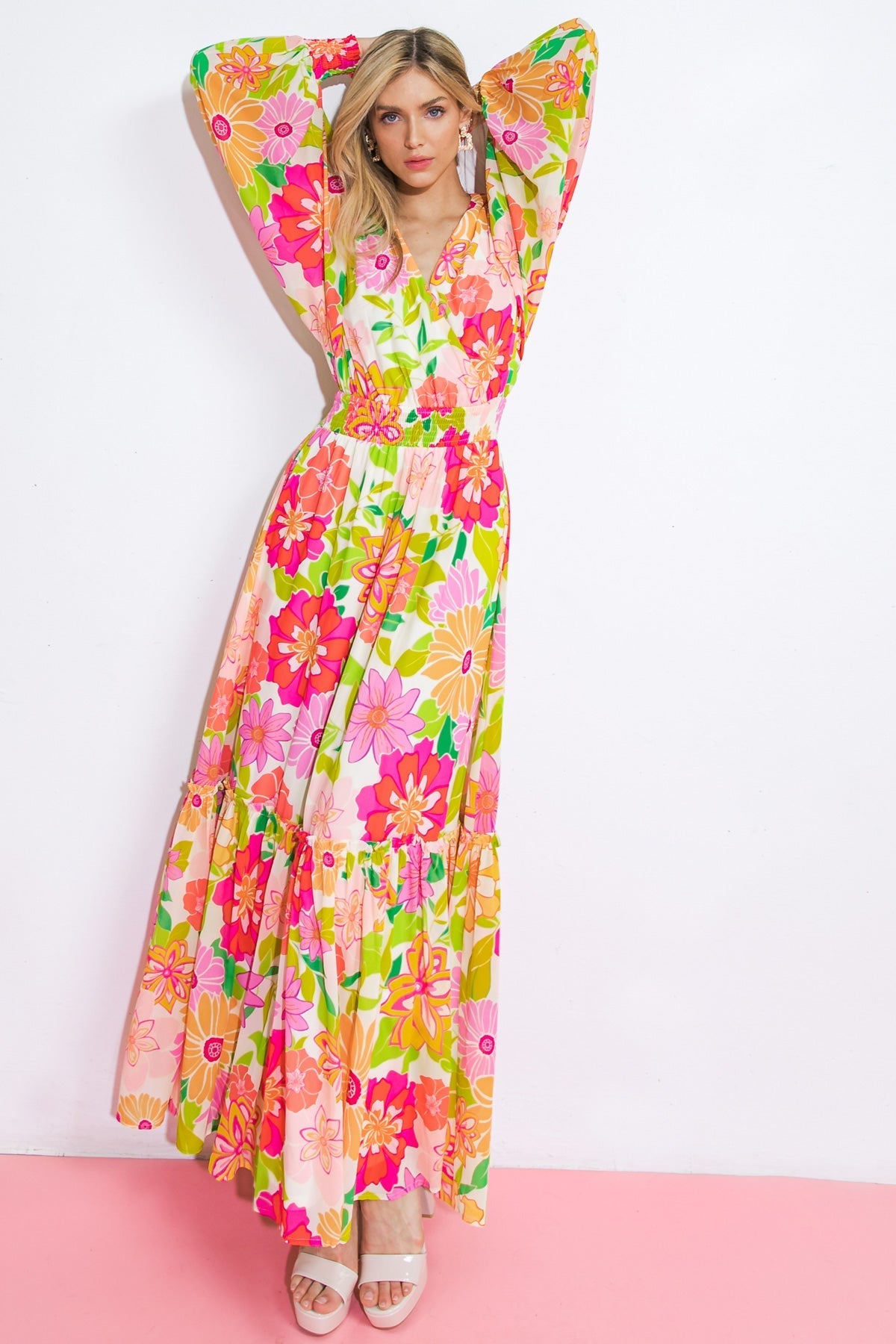 HEADING UPTOWN WOVEN MAXI DRESS Flying Tomato