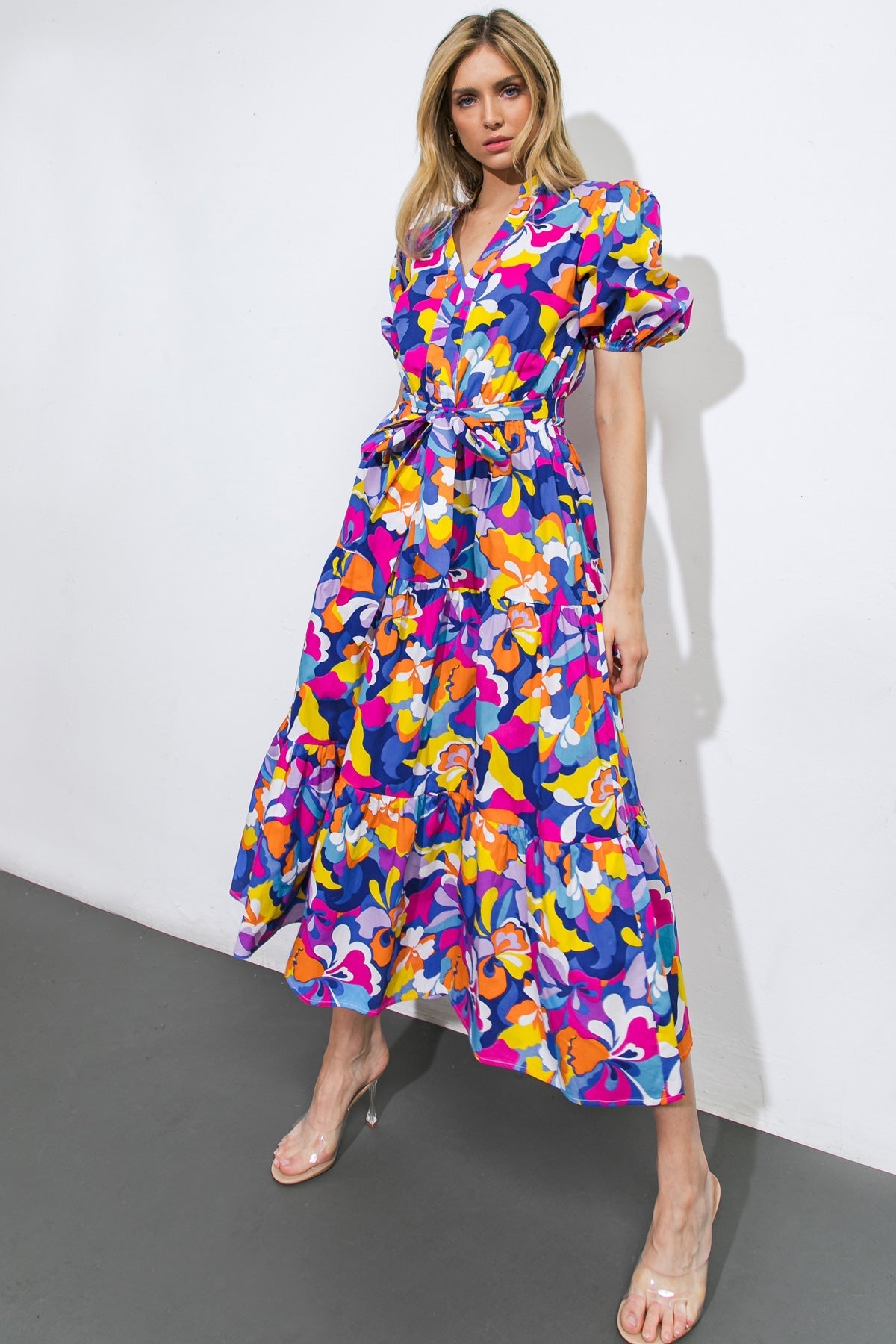 LOVE IN YOUR LIFE POPLIN MIDI DRESS Flying Tomato