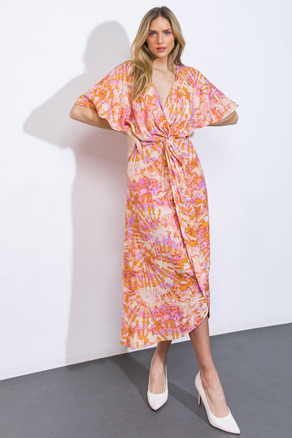 MOST WONDERFUL TIME WOVEN MIDI DRESS