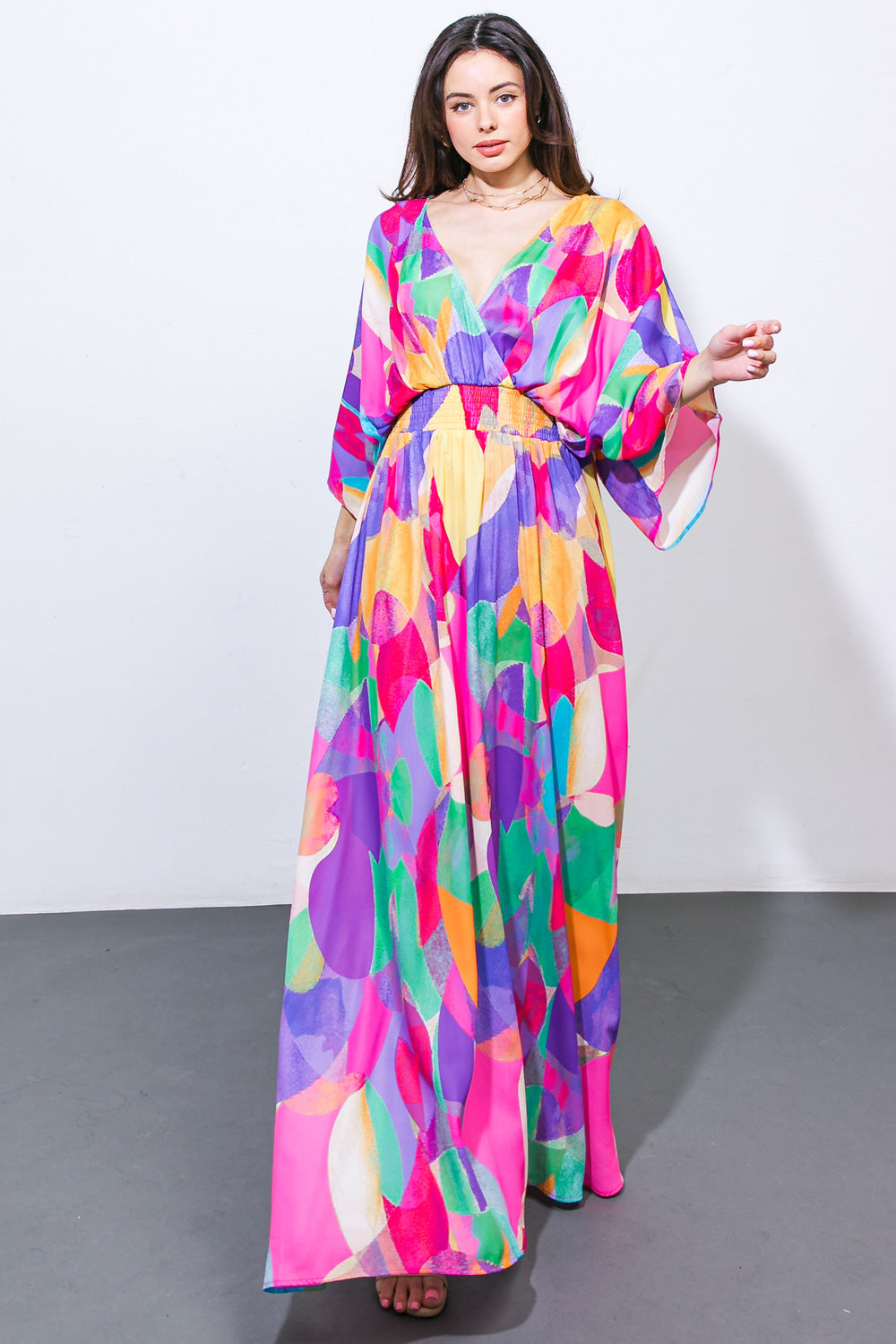 LET HER SHINE WOVEN MAXI DRESS Flying Tomato