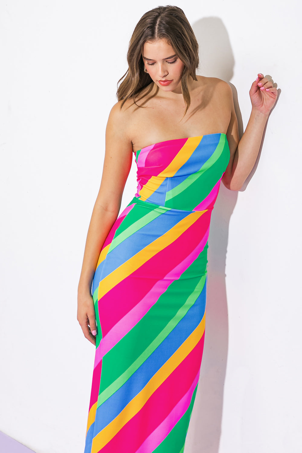 ALL OR NOTHING PONTI MIDI DRESS