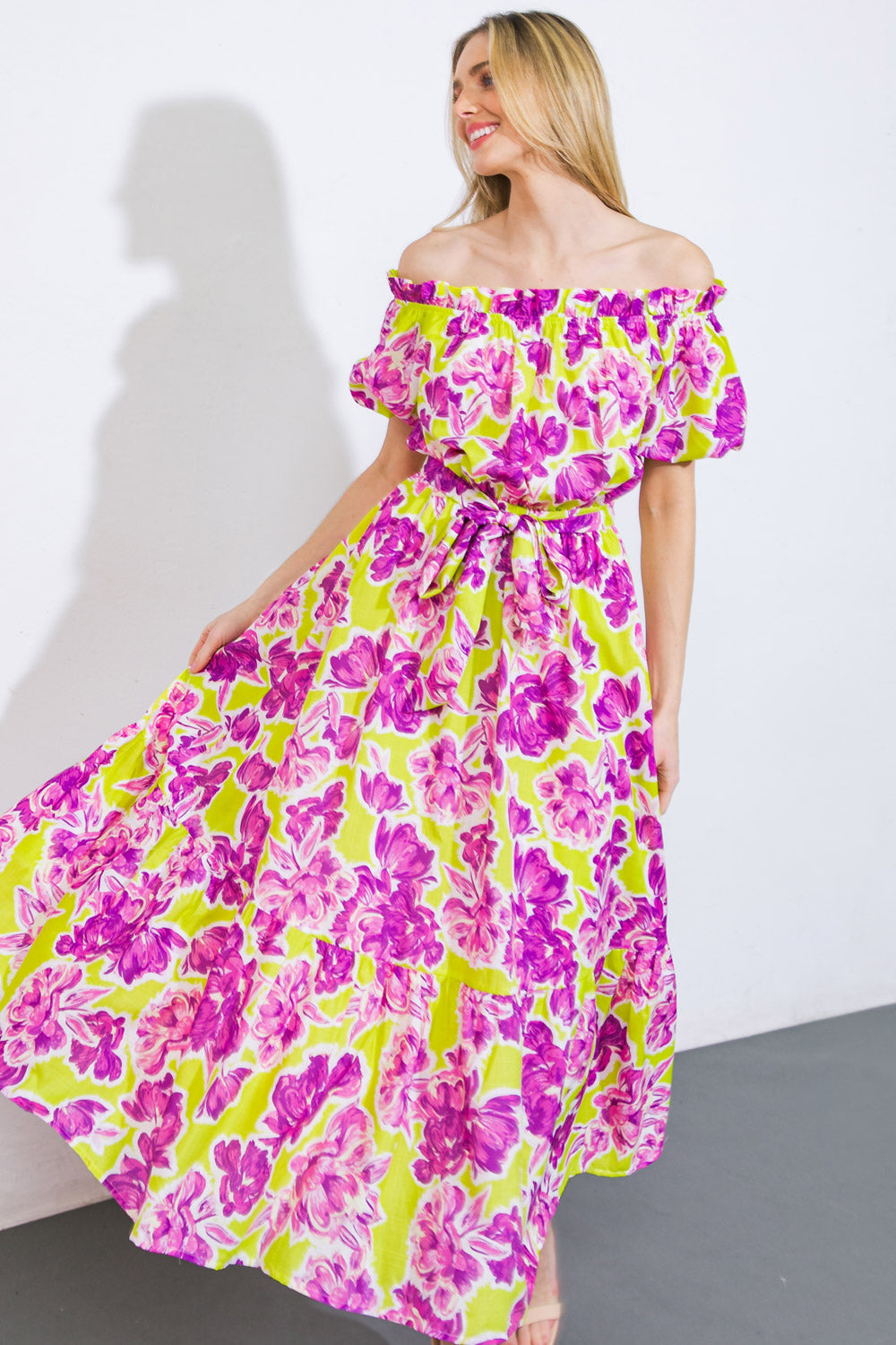 I'M IN CHARGE WOVEN MIDI DRESS Flying Tomato