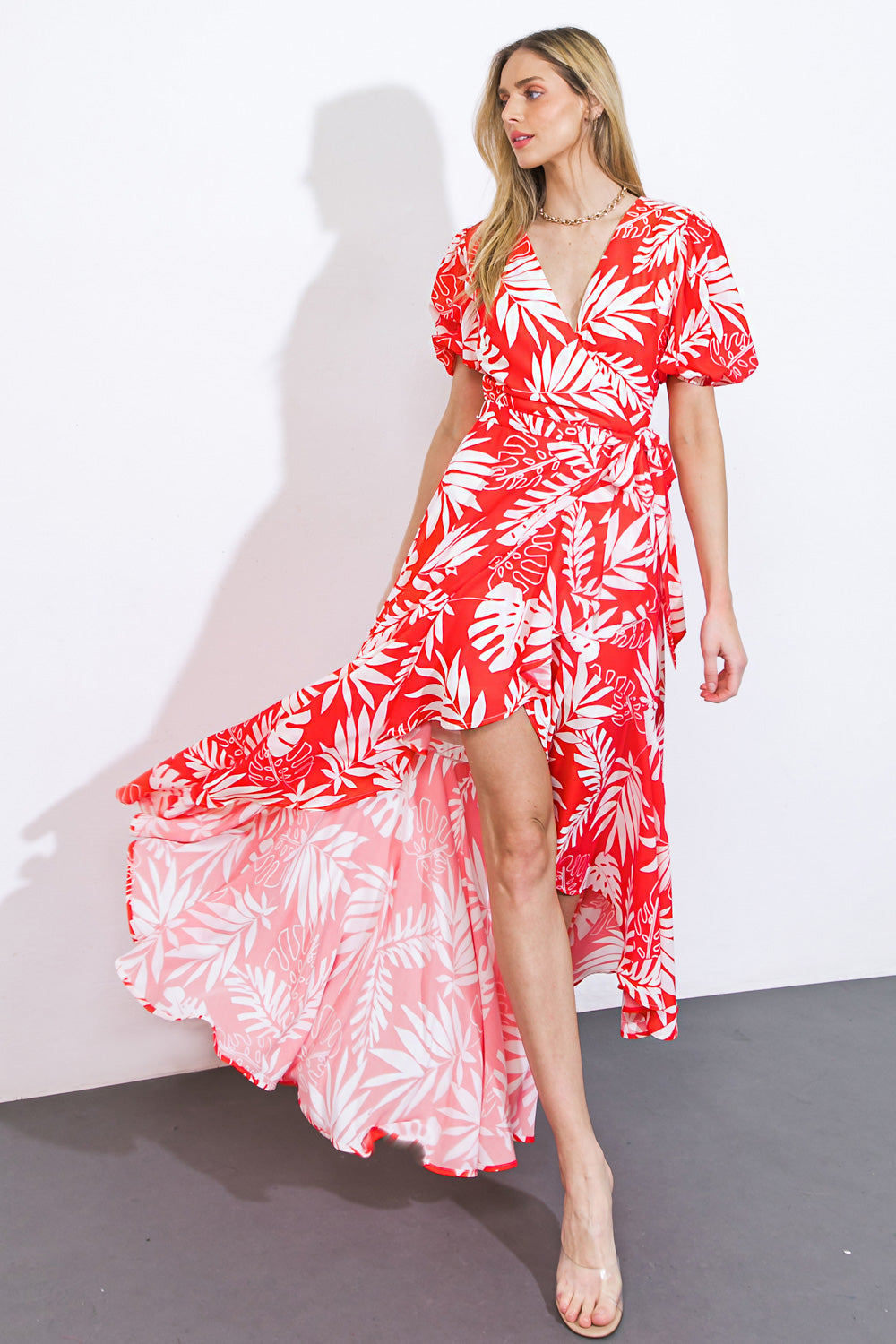 CRAZY IN LOVE WOVEN MIDI DRESS Flying Tomato