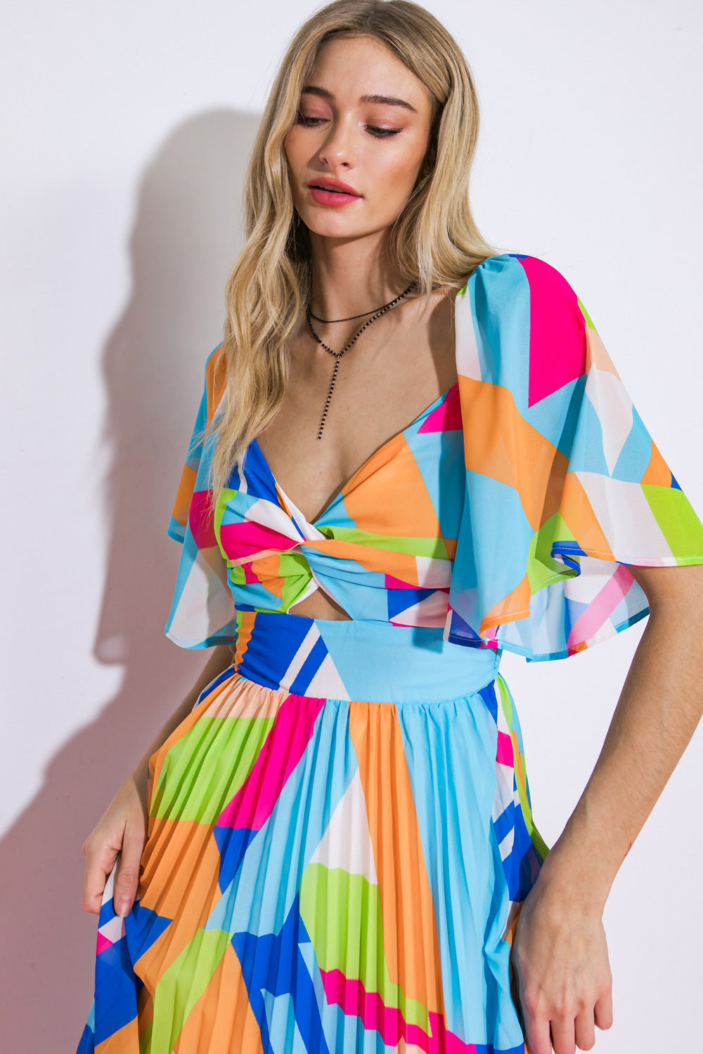 STILL IN TO YOU WOVEN MIDI DRESS Flying Tomato