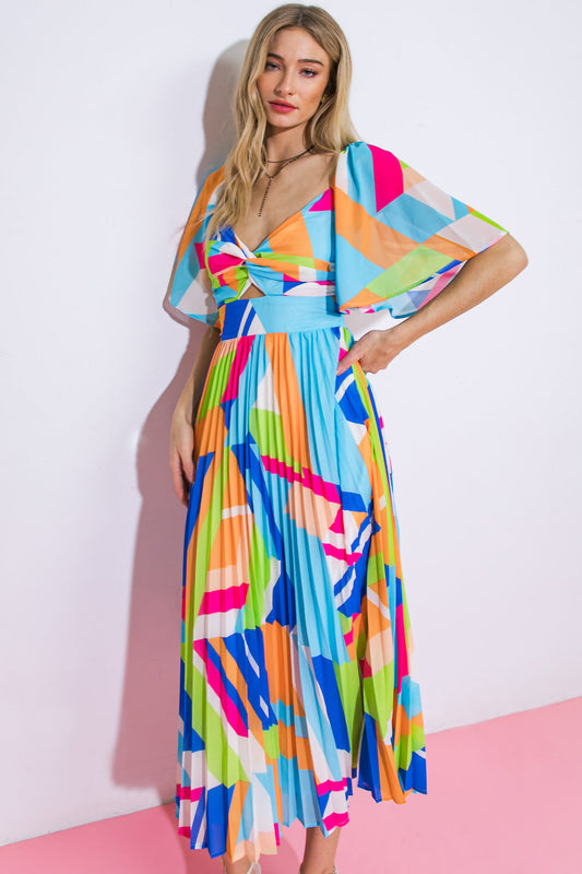 STILL IN TO YOU WOVEN MIDI DRESS Flying Tomato