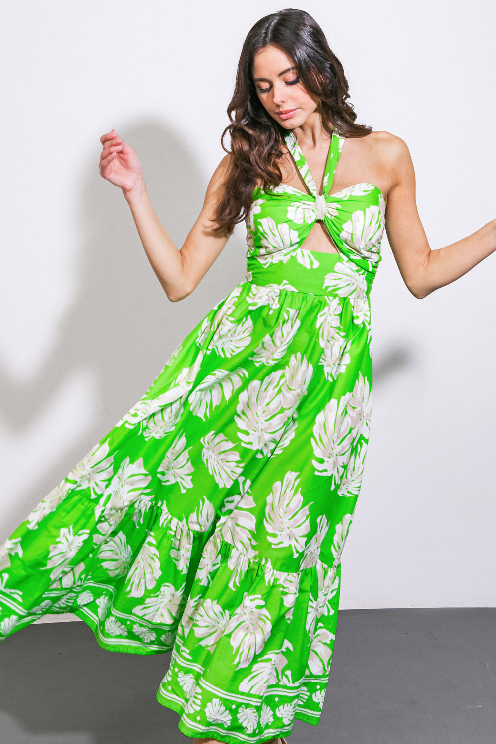 CAUSE A SCENE WOVEN MIDI DRESS Flying Tomato