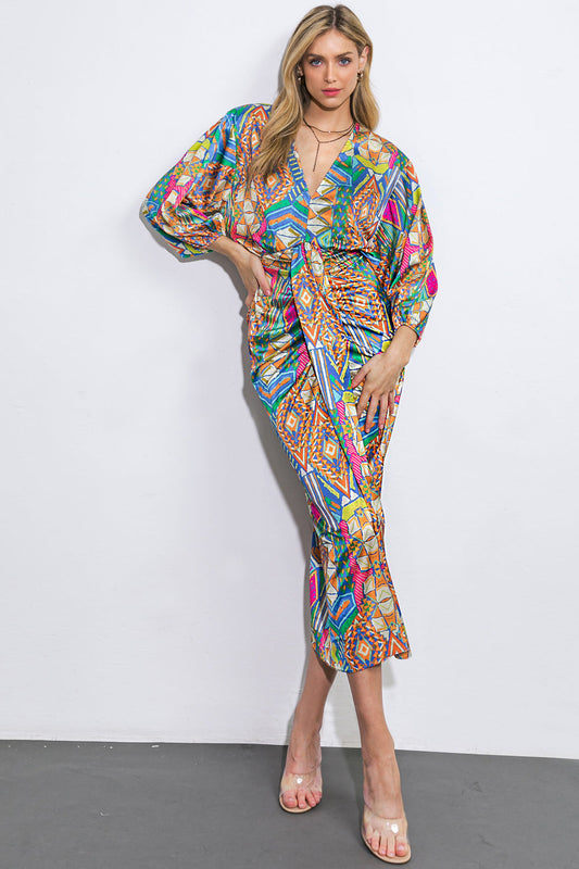 NOTHING'S CHANGED WOVEN MIDI DRESS Flying Tomato
