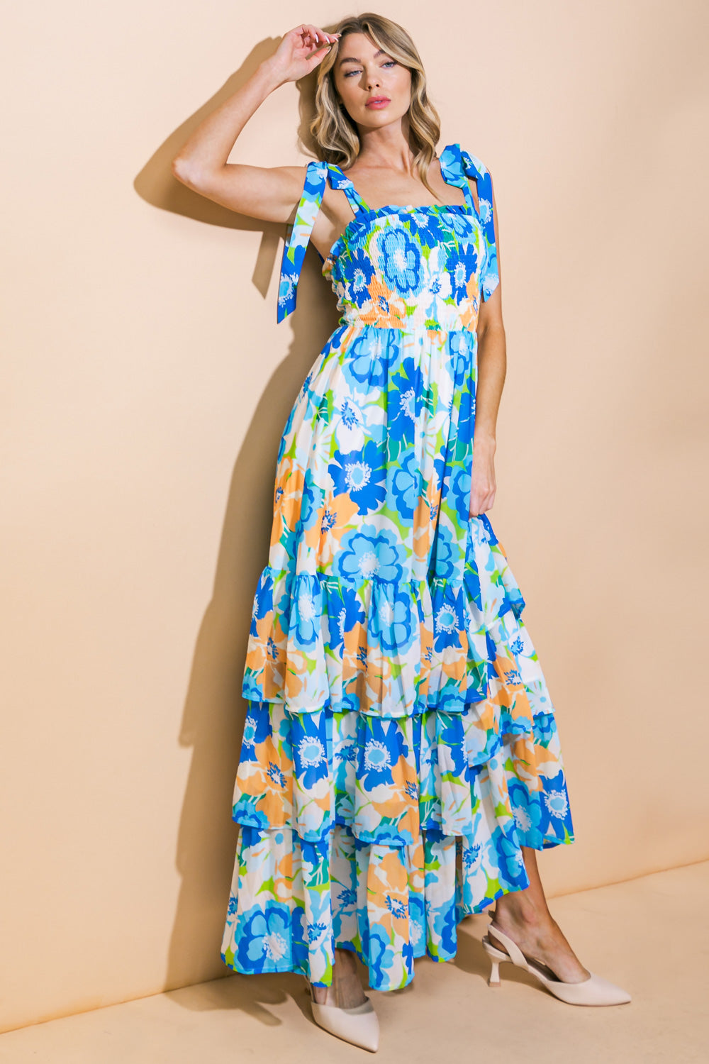 NO MATTER WHERE WOVEN MAXI DRESS Flying Tomato