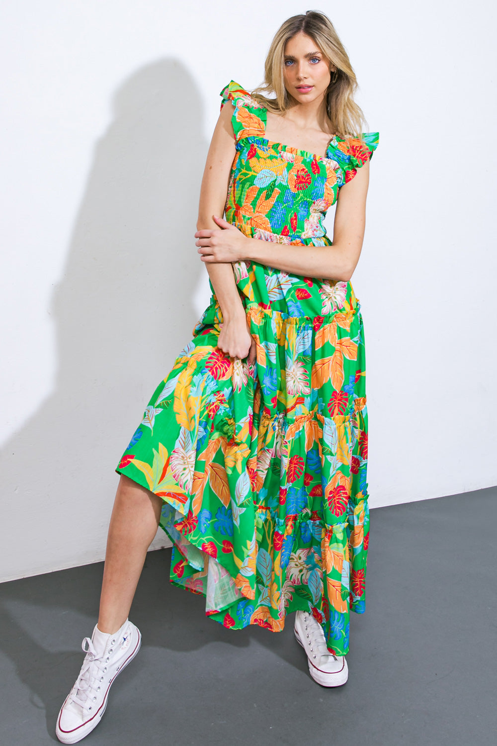 BEACH DATES WOVEN MAXI DRESS Flying Tomato