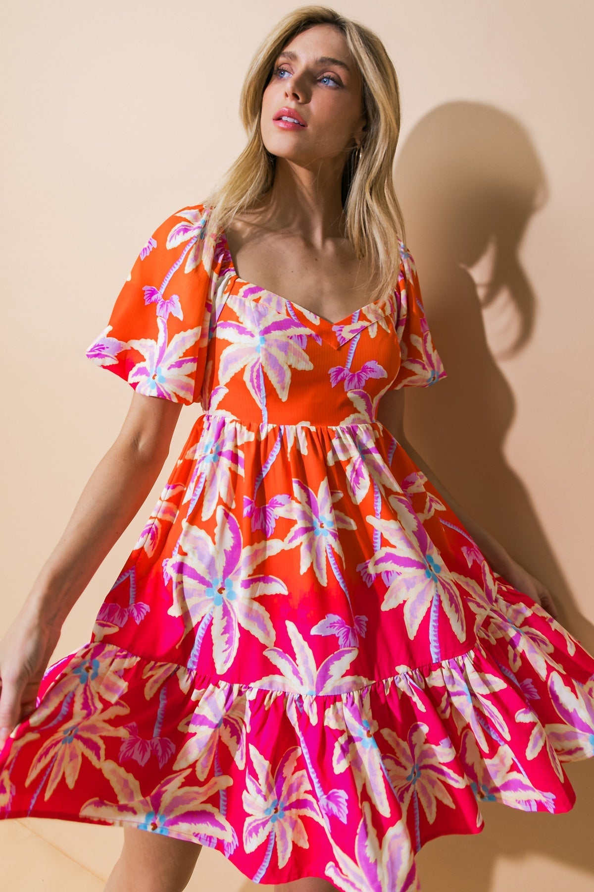 READY OR NOT WOVEN MINI DRESS Flying Tomato