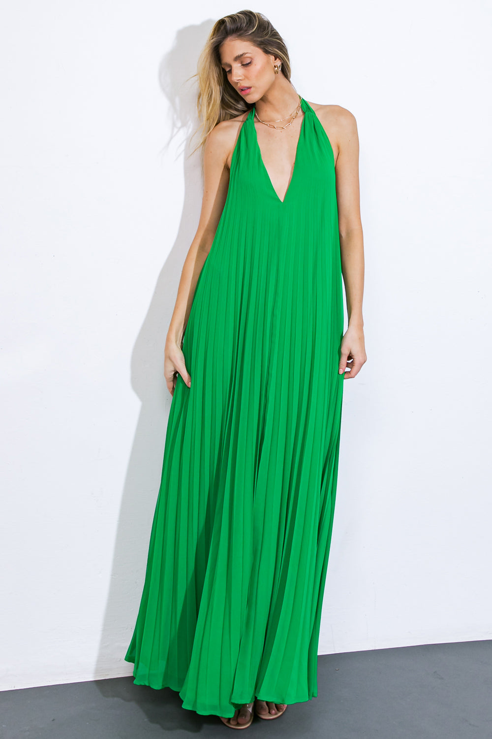 PASSING CITIES WOVEN MAXI DRESS