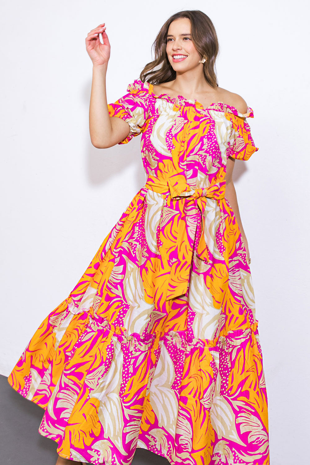 SCENIC OUTINGS WOVEN MINI DRESS Flying Tomato