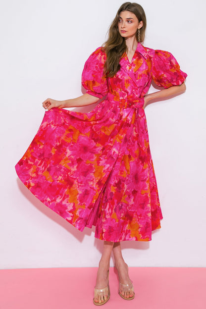 VERIFIED STUNNER ORGANZA MIDI DRESS