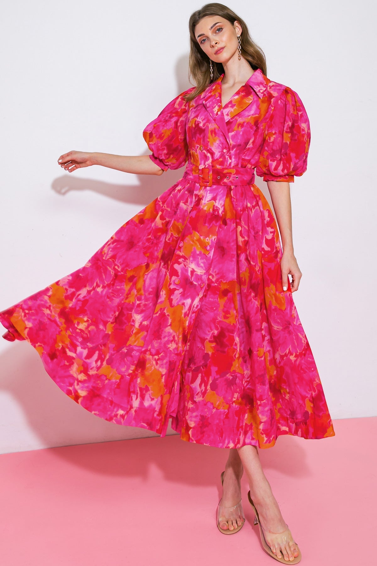 VERIFIED STUNNER ORGANZA MIDI DRESS