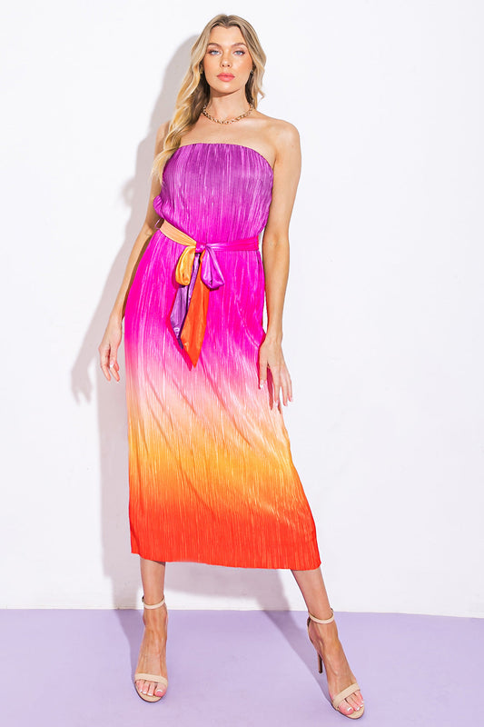 GIVE IT A GO IN GARDEN MIDI DRESS Flying Tomato