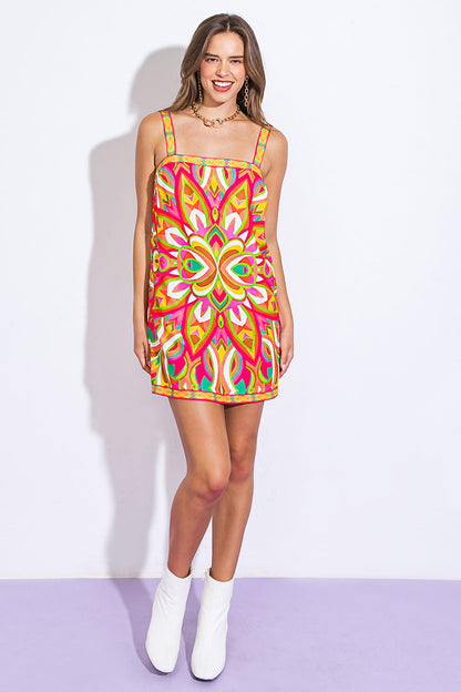 BEST OF DAYS WOVEN MINI DRESS