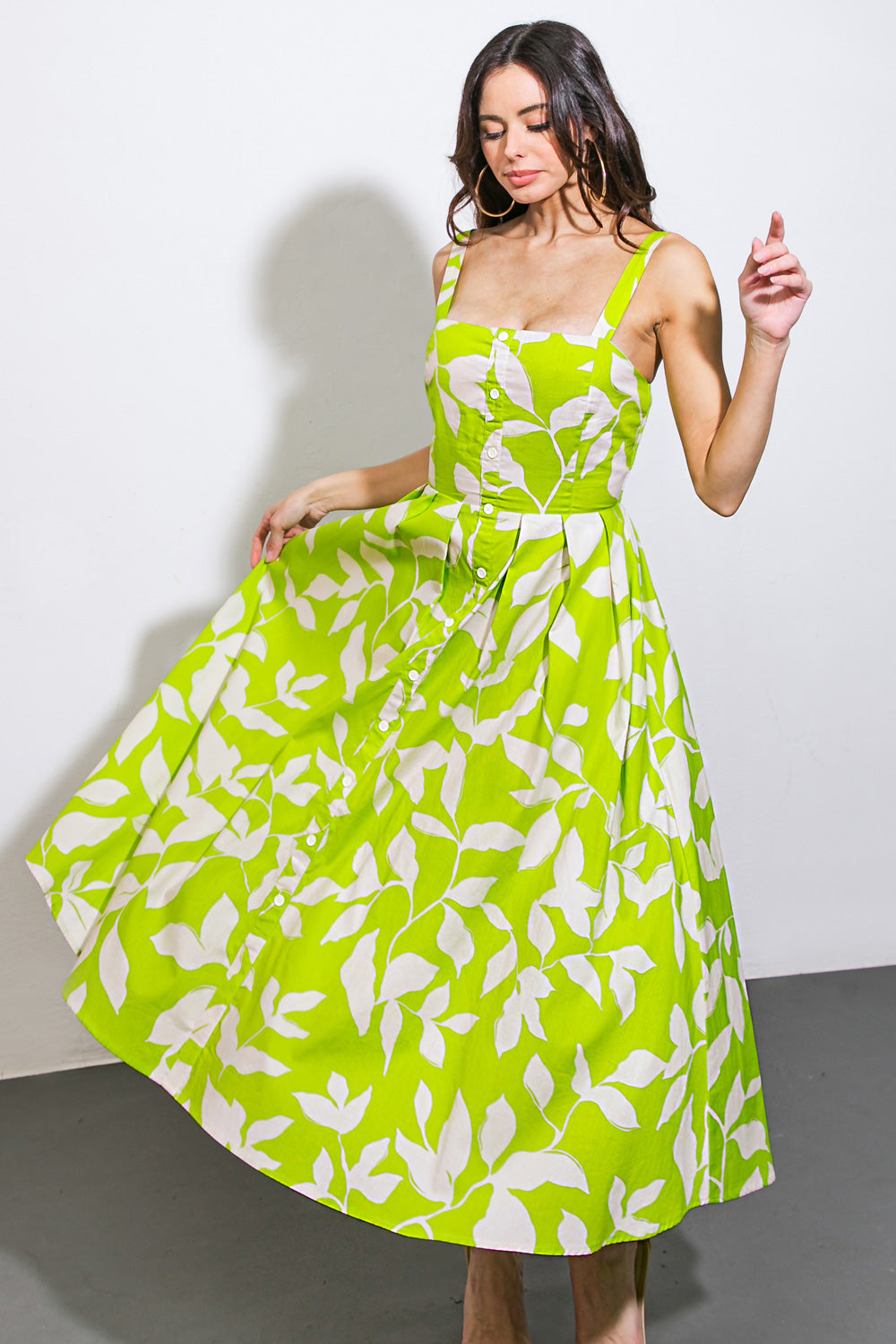 A PASSIONATE HEART WOVEN MIDI DRESS Flying Tomato