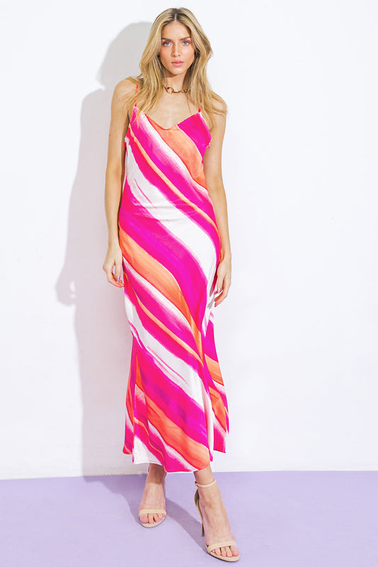 SPRING FLING WOVEN MIDI DRESS Flying Tomato