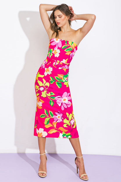 A COLORFUL LIFE MIDI DRESS