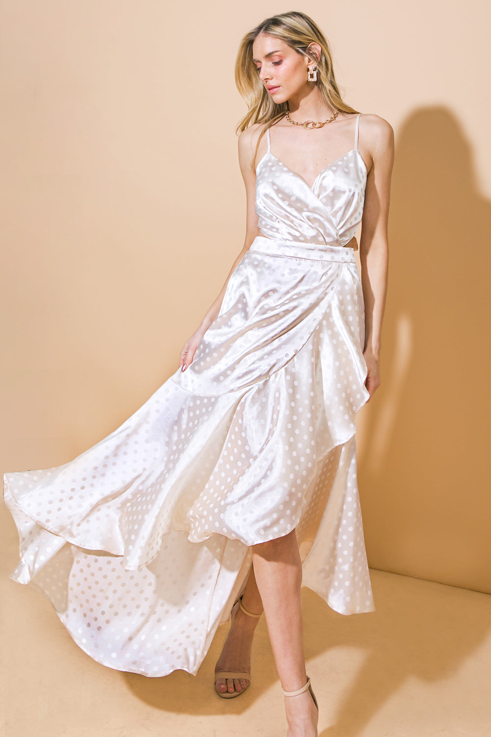 POETRY OF THE HEART WOVEN MIDI DRESS Flying Tomato