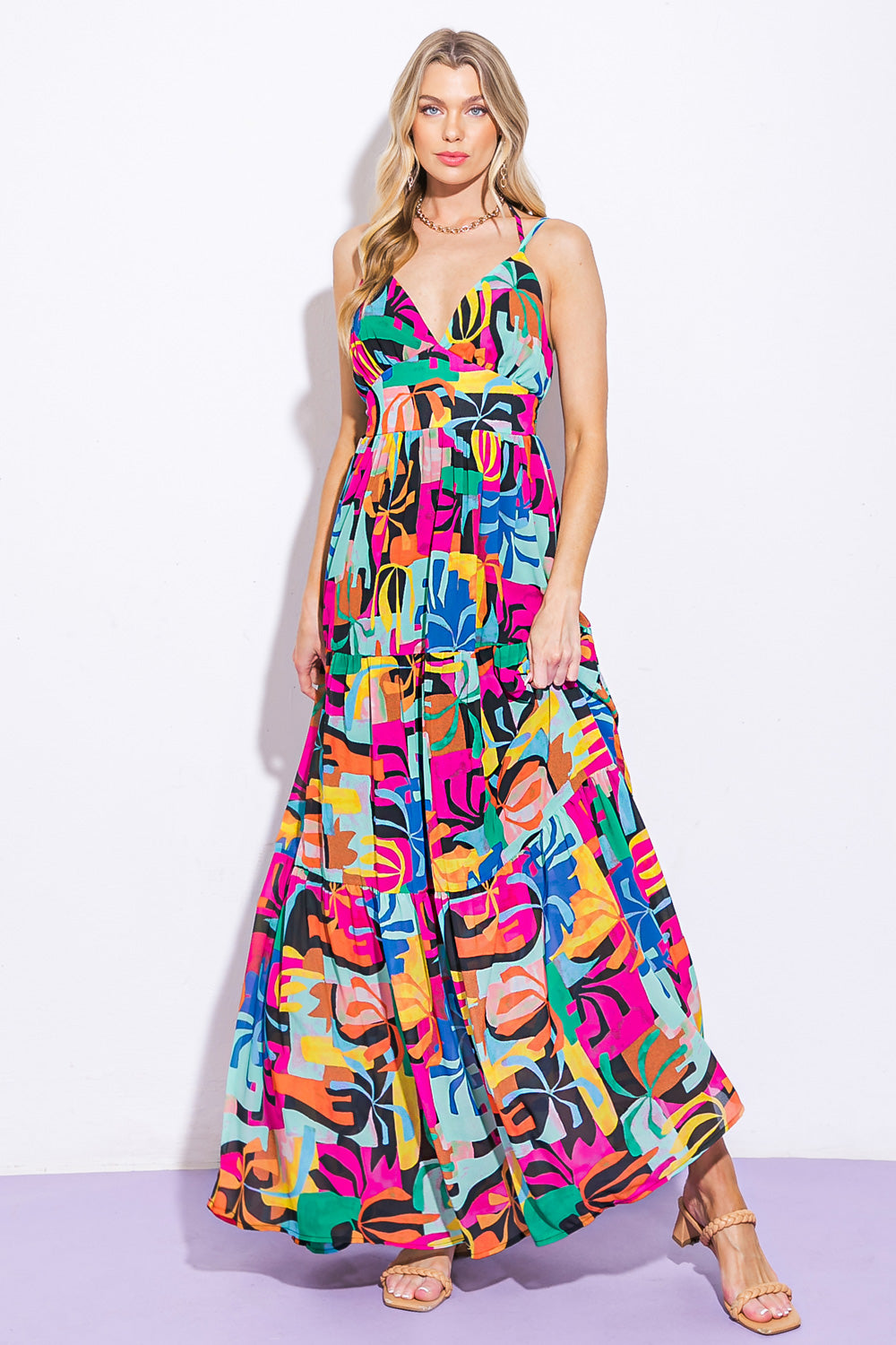 LEAD THE WAY WOVEN MAXI DRESS