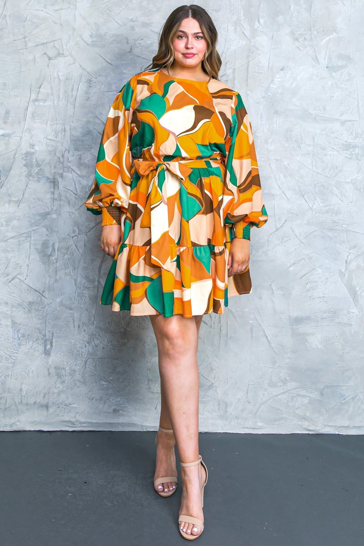 FEEL HAPPINESS WOVEN MINI DRESS Flying Tomato