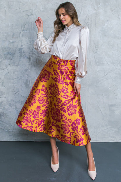 PERFECT REFINEMENT WOVEN SKIRT