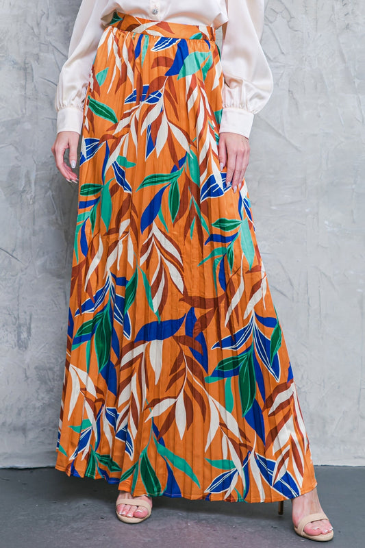 FEELS LIKE FALL WOVEN MAXI SKIRT Flying Tomato