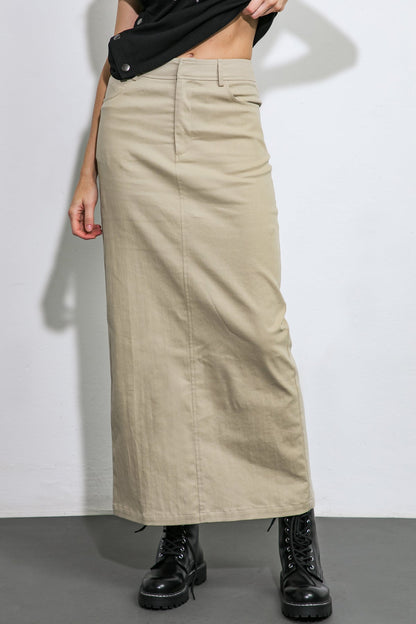 MY LOVE MINE ALL MINE WOVEN MIDI SKIRT