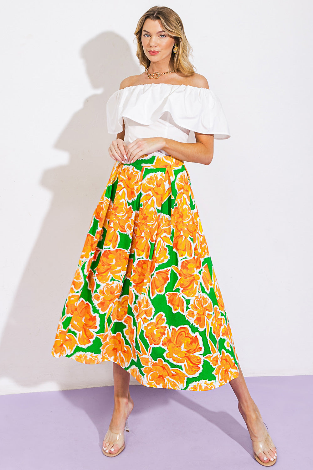 LIVE YOUR TRUTH WOVEN SKIRT Flying Tomato
