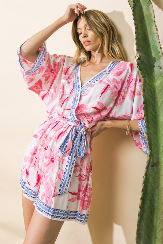 NORMANDY SHORES WOVEN ROMPER Flying Tomato