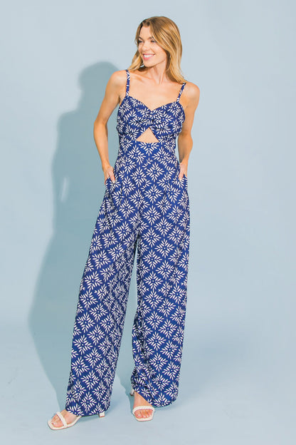 SEND A MESSAGE  WOVEN JUMPSUIT