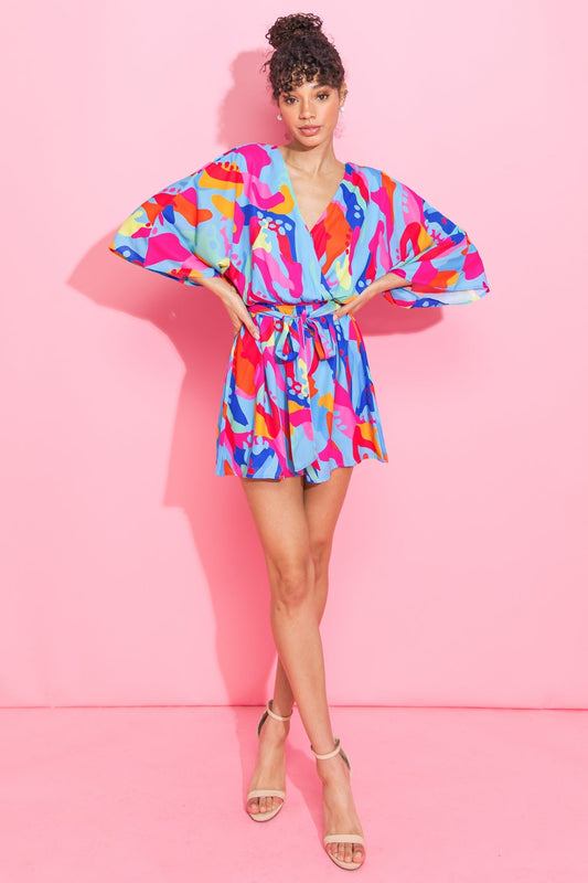 CHARMING INSPIRATION WOVEN ROMPER Flying Tomato