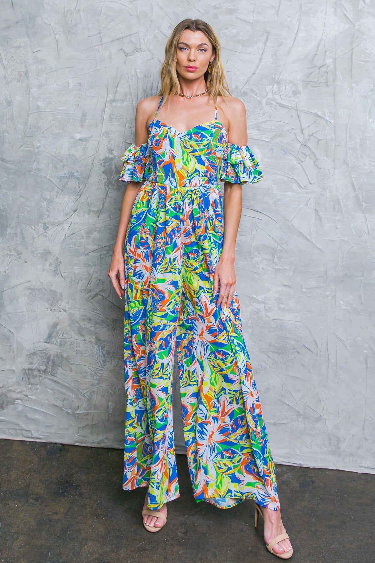 UNSEEN BEAUTY FLORAL WOVEN JUMPSUIT Flying Tomato