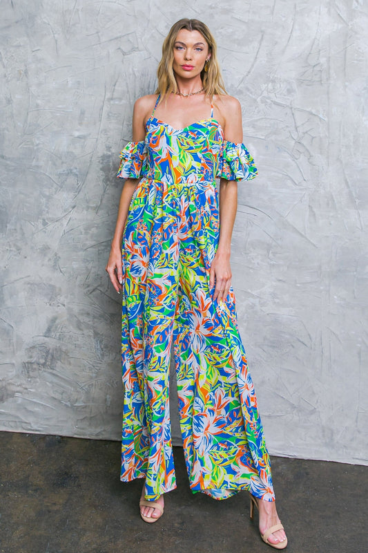 UNSEEN BEAUTY FLORAL WOVEN JUMPSUIT Flying Tomato