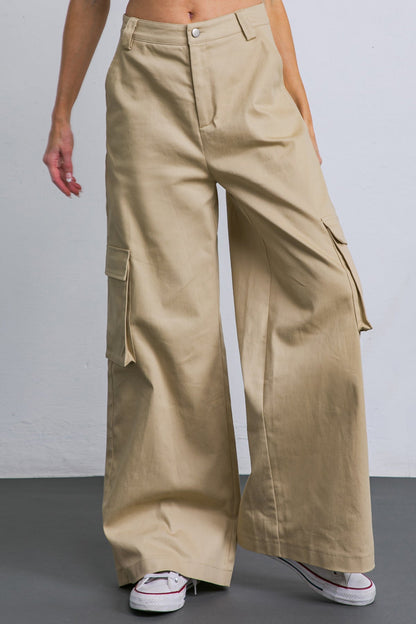 ADORABLE POSH WOVEN CARGO PANTS