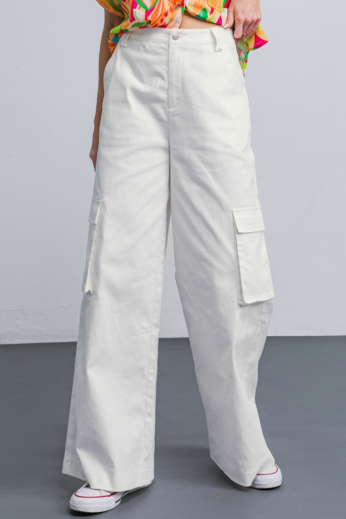 ADORABLE POSH WOVEN CARGO PANTS Flying Tomato