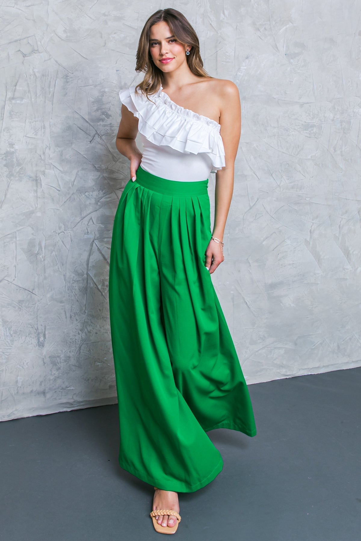 AT THE WISHING WELL WOVEN PANTS Flying Tomato