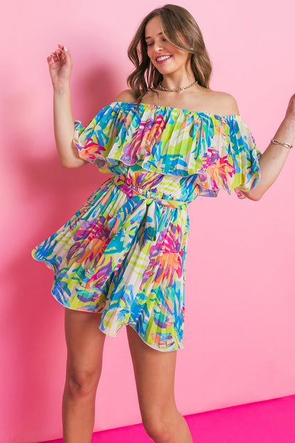 FORGOTTEN ROMANCE WOVEN ROMPER