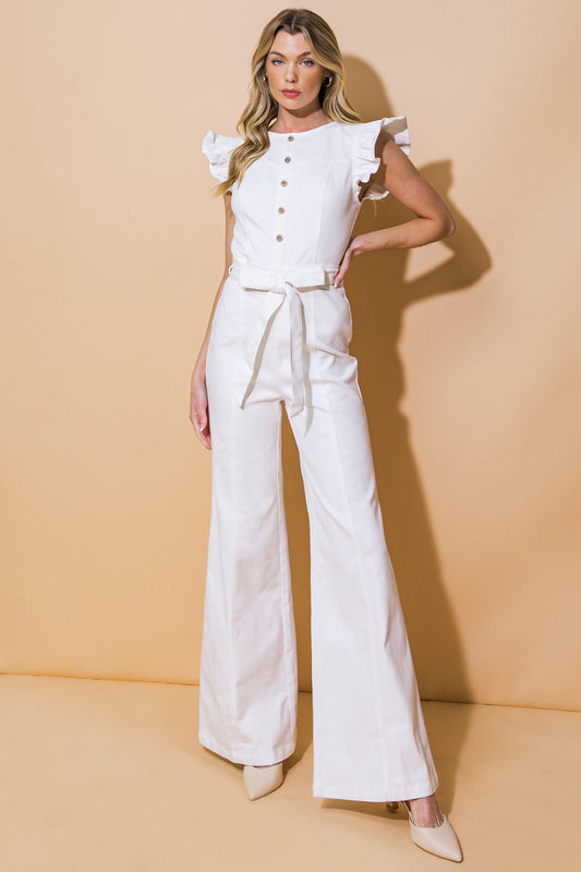 HEADING UPTOWN TWILL JUMPSUIT Flying Tomato