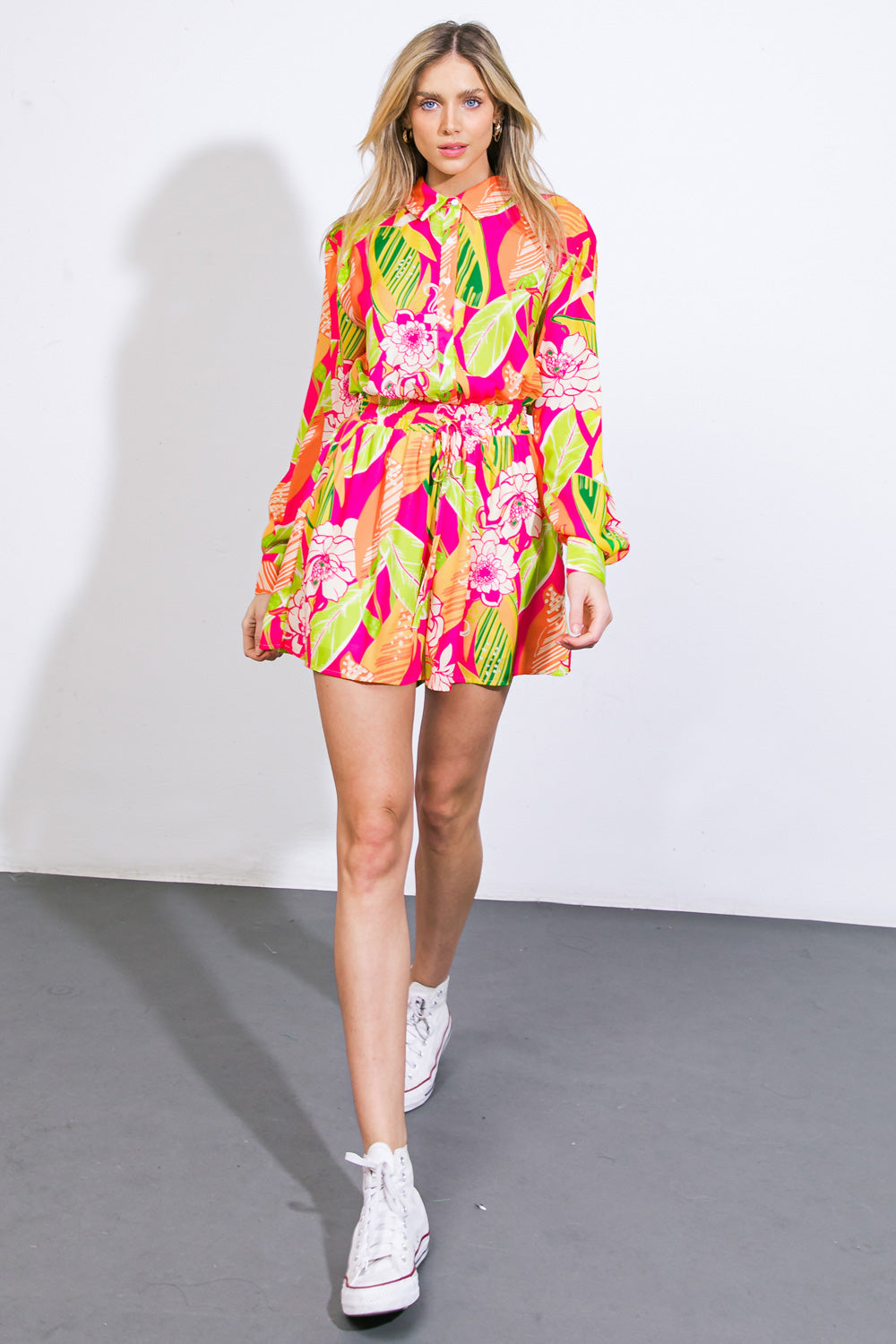 KEEPING YOU COMPANY WOVEN ROMPER Flying Tomato