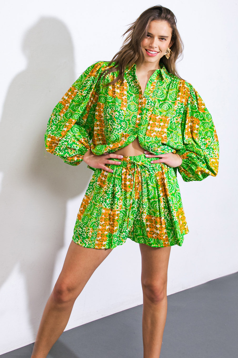 ALL OF MY LOVE WOVEN SHORTS Flying Tomato