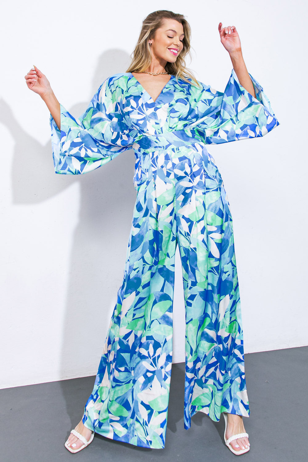 WIN THE CROWD WOVEN JUMPSUIT Flying Tomato