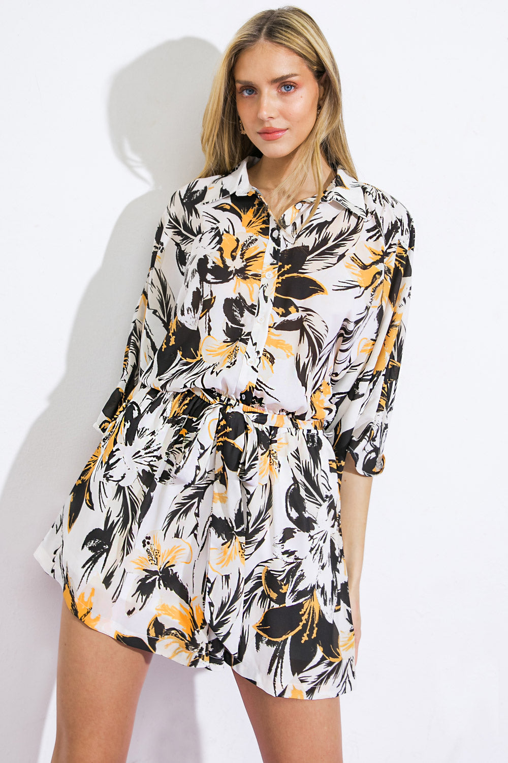 KEEP ON HOPING WOVEN ROMPER Flying Tomato